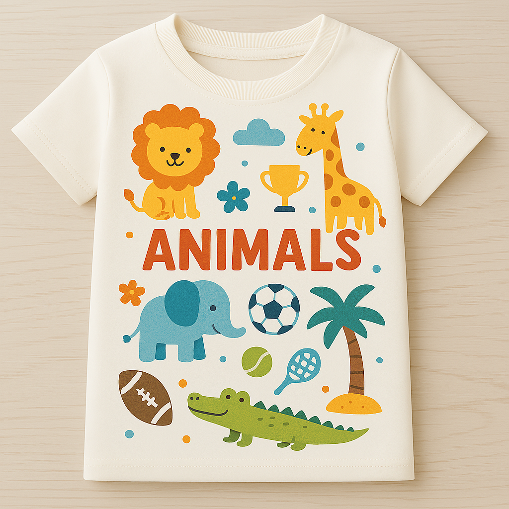 🐾 Cute & Comfy: Animal-Themed Toddler Tee Collection