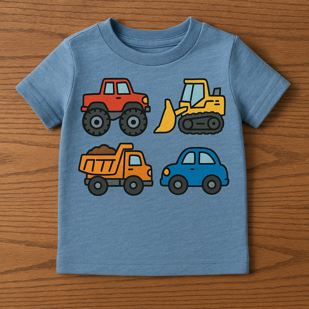 Vehicle-Themed Toddler Tee Collection