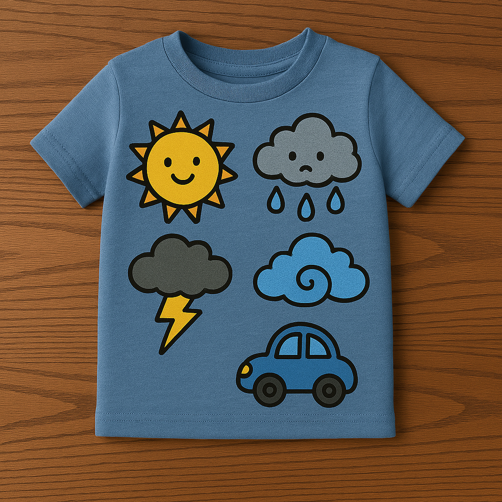 🌦️ Weather Wonder Tees for Toddlers